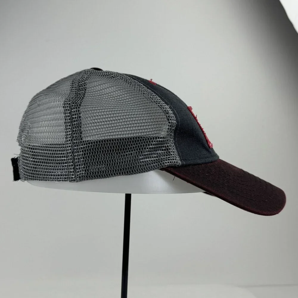 Snap-On Trucker Hat Patch Logo Mesh Gray Red Adjustable Hook Loop Cap OSFA - Picture 4 of 10
